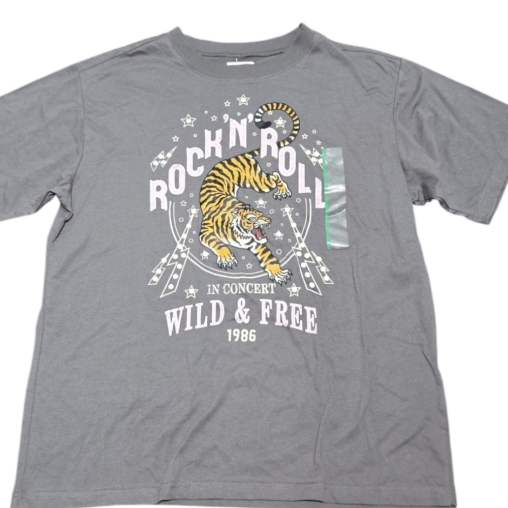 Modern Lux Gray Short Sleeve Tee sz M - Picture 3 of 6